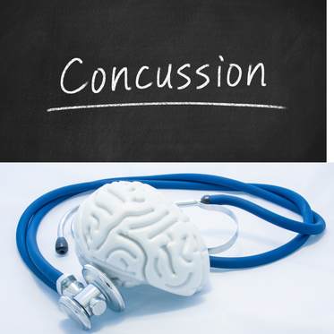 a stethoscope next to a drawing of a brain on a blackboard.