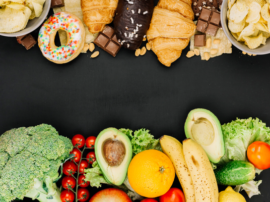 a table topped with lots of different types of food.